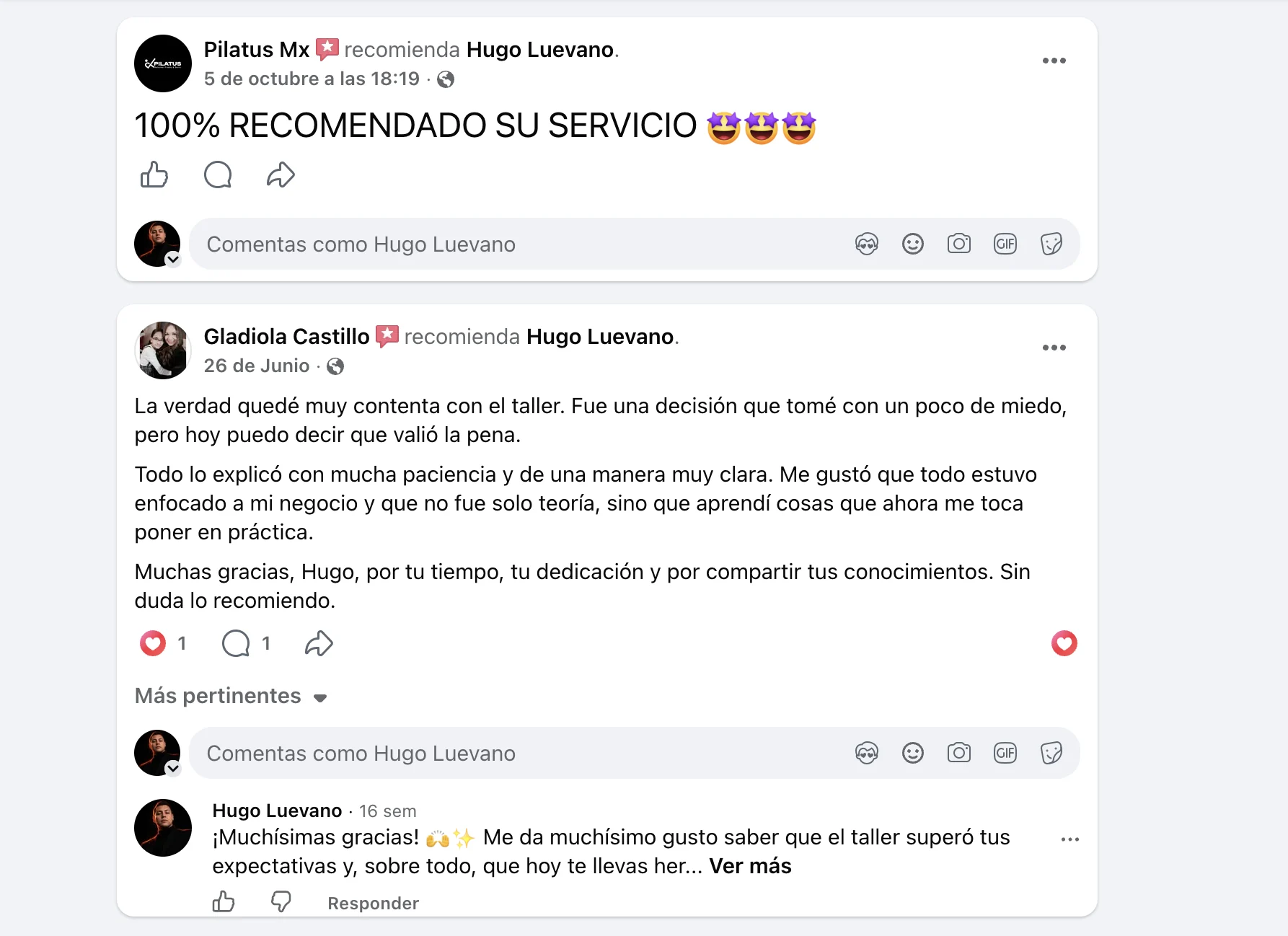 Captura original de Facebook: Pilatus Mx · Gladiola Castillo